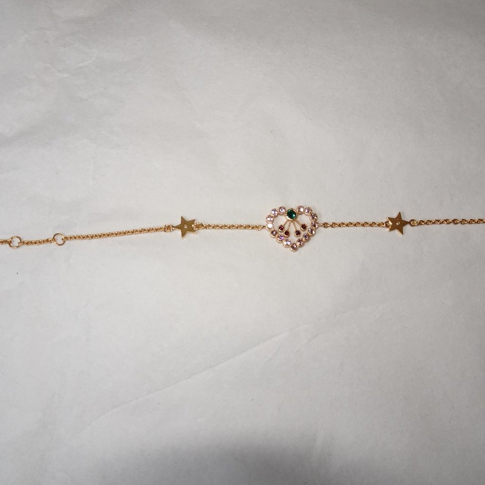 Dior In Heart Lights Bracelet Gold-Finish Metal N Multicolor Crystals - Picture 5 of 14